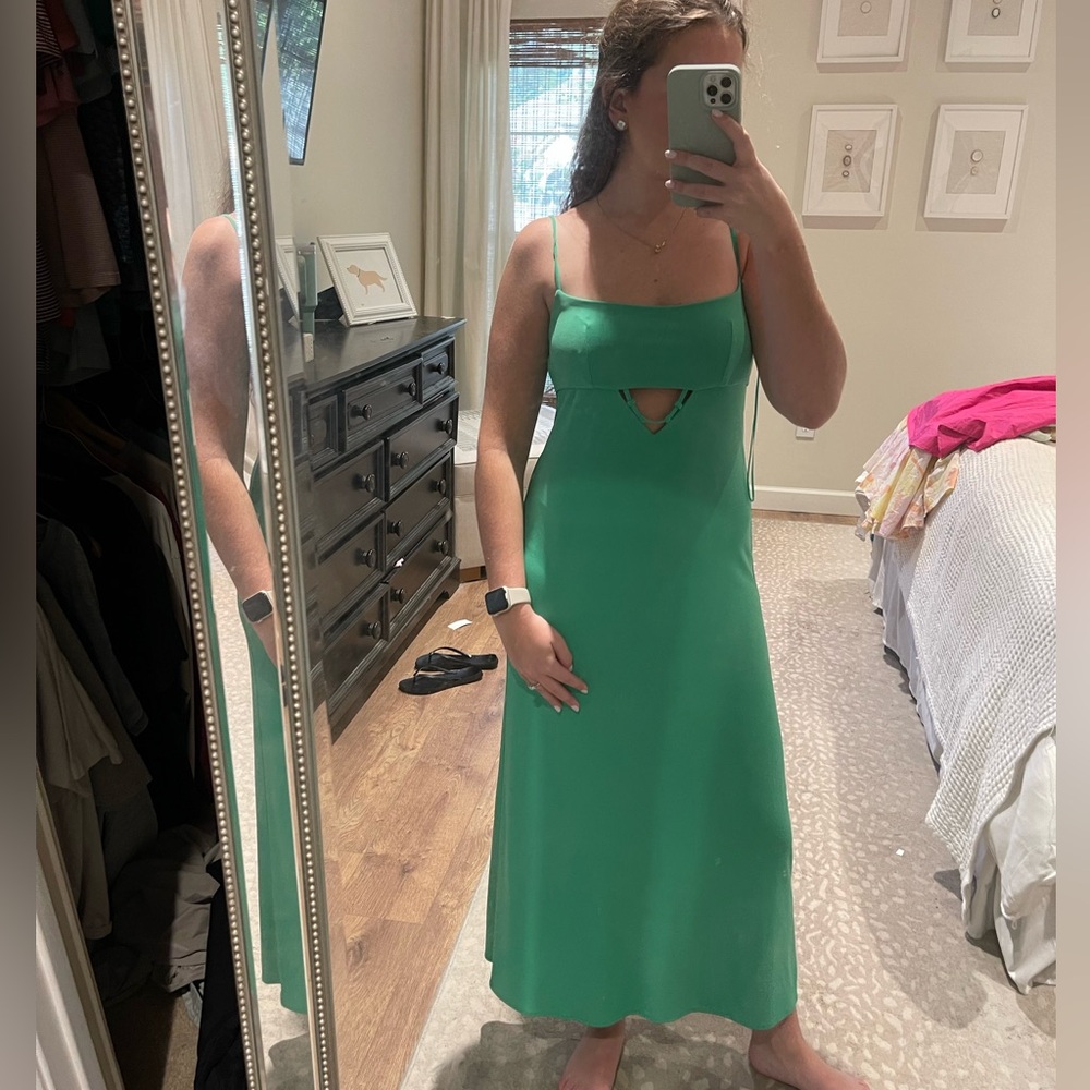 Green Zara Maxi Dress